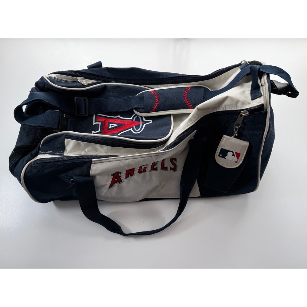 Los Angeles ANGELS Baseball Duffel Utility‎ Tote Bag Genuine MLB 20"x10.5"x10"